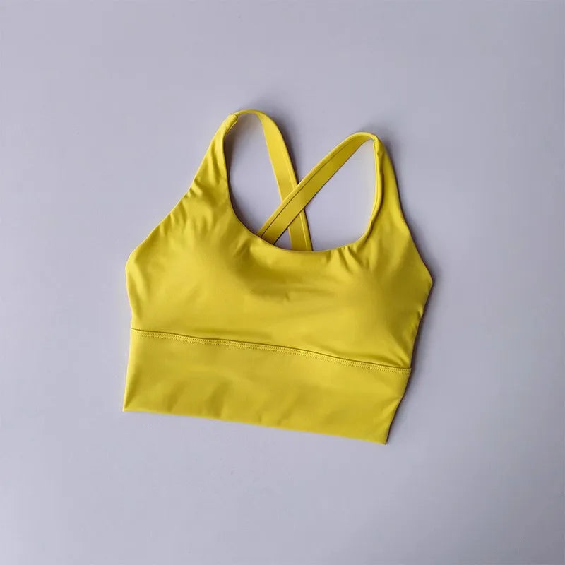 Running Sports Bra Gaia Neon Yellow – Bodycross